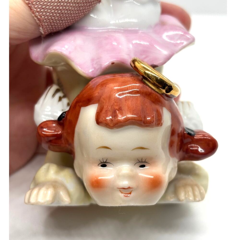 Vintage Ardalt Tumbling Angel Girl with Halo Figurine, Made in Japan - Picture 5 of 6